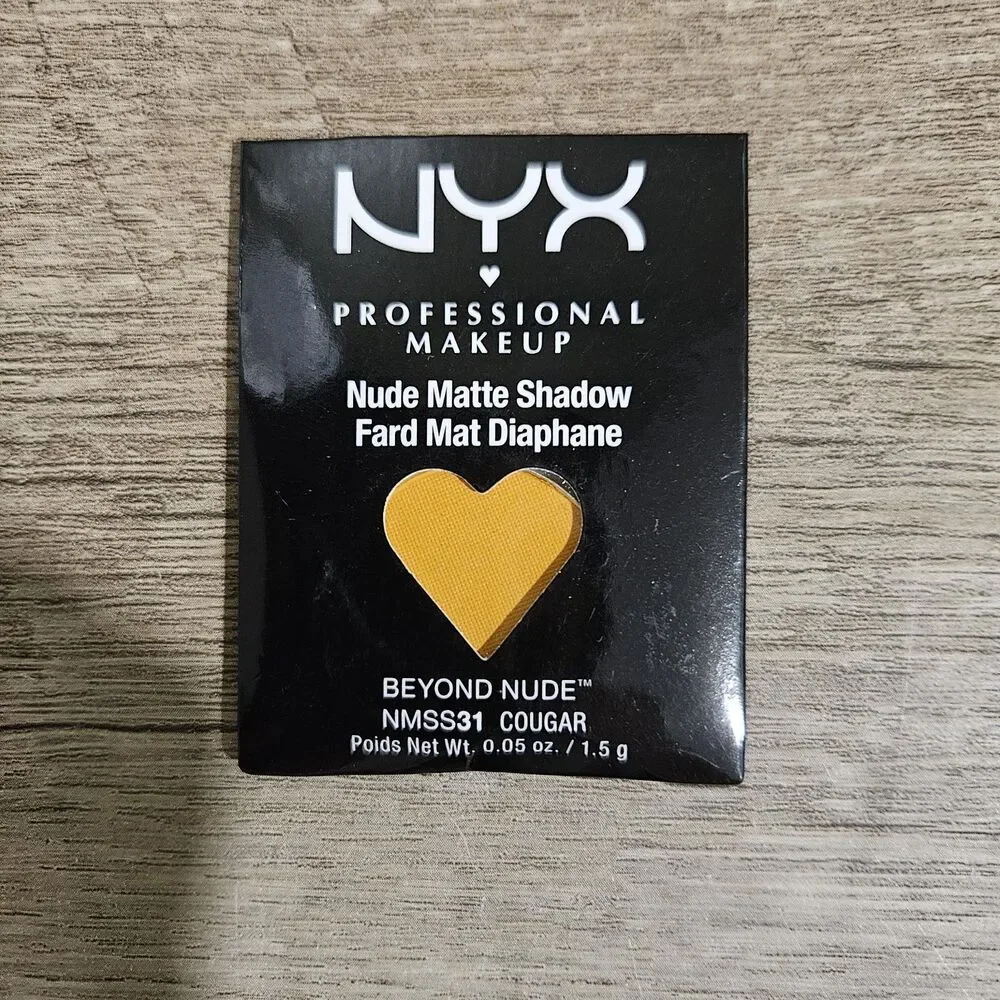 LOT OF 3 NYX Nude Matte Eye Shadow Refill - Sealed NMS31 Cougar Yellow Color